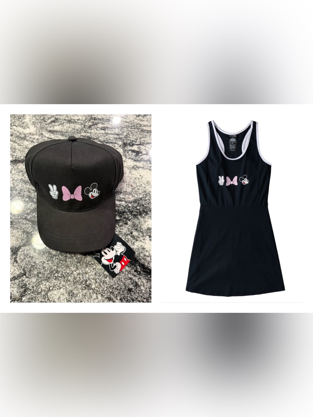 Disney Athletic Skort Dress and hat MEDIUM